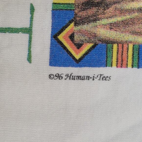 Vintage 1996 Native-American Shirt Womens Large 22x26 Ivory - Picture 15 of 16